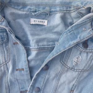Ci Sono Sky Blue Denim Jacket